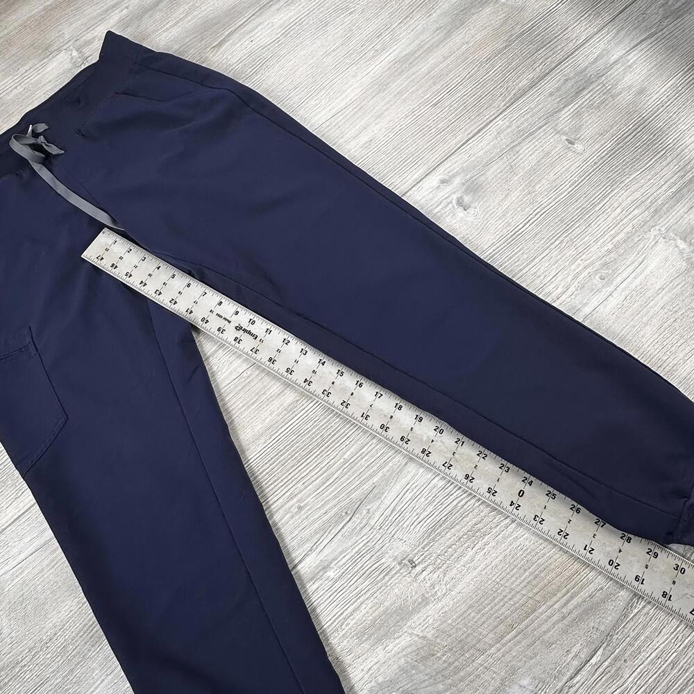 Figs Zamora Jogger Pants Womens MT Navy Blue Rayon Blend Technical Collection - Picture 4 of 7